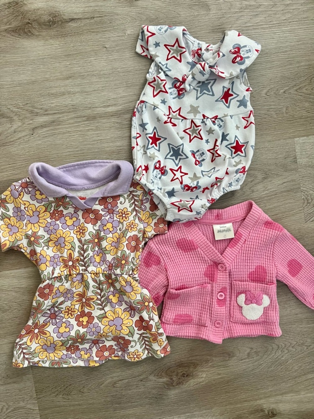 Disney Baby Girl Minnie Mouse Clothing Bundle 12 Months